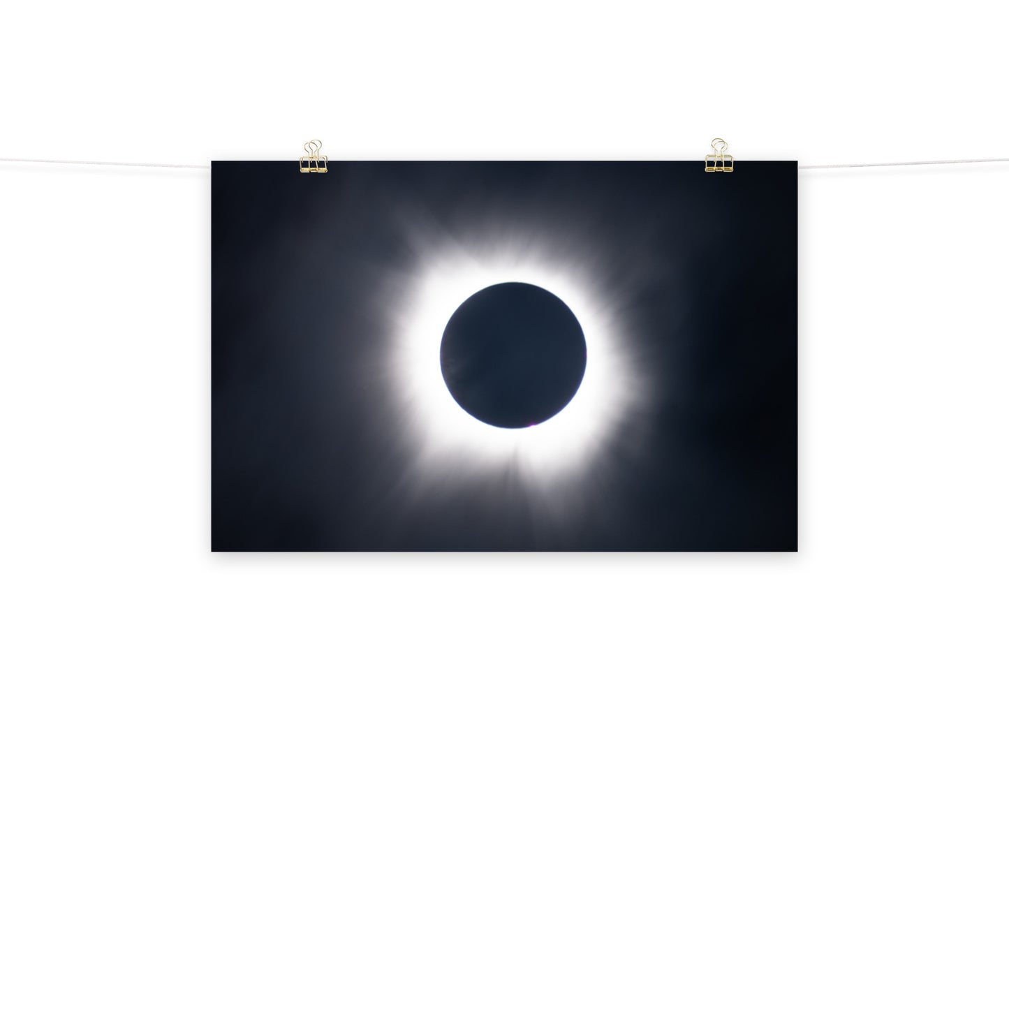 Eclipse Splendor: 2024 Solar Eclipse Totality Poster - Embrace the Celestial Phenomenon 🌞🌑