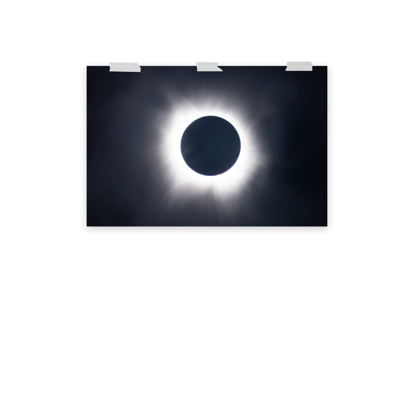 Eclipse Splendor: 2024 Solar Eclipse Totality Poster - Embrace the Celestial Phenomenon 🌞🌑