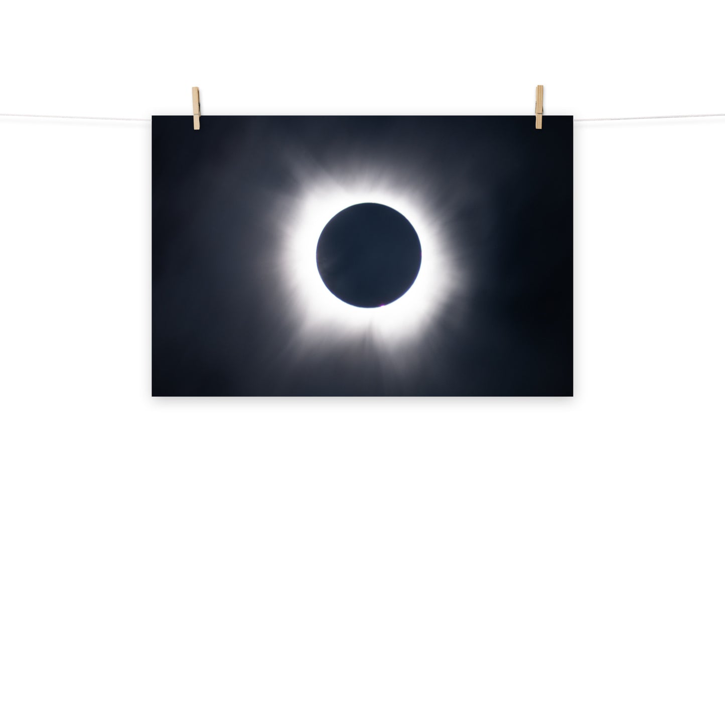 Eclipse Splendor: 2024 Solar Eclipse Totality Poster - Embrace the Celestial Phenomenon 🌞🌑