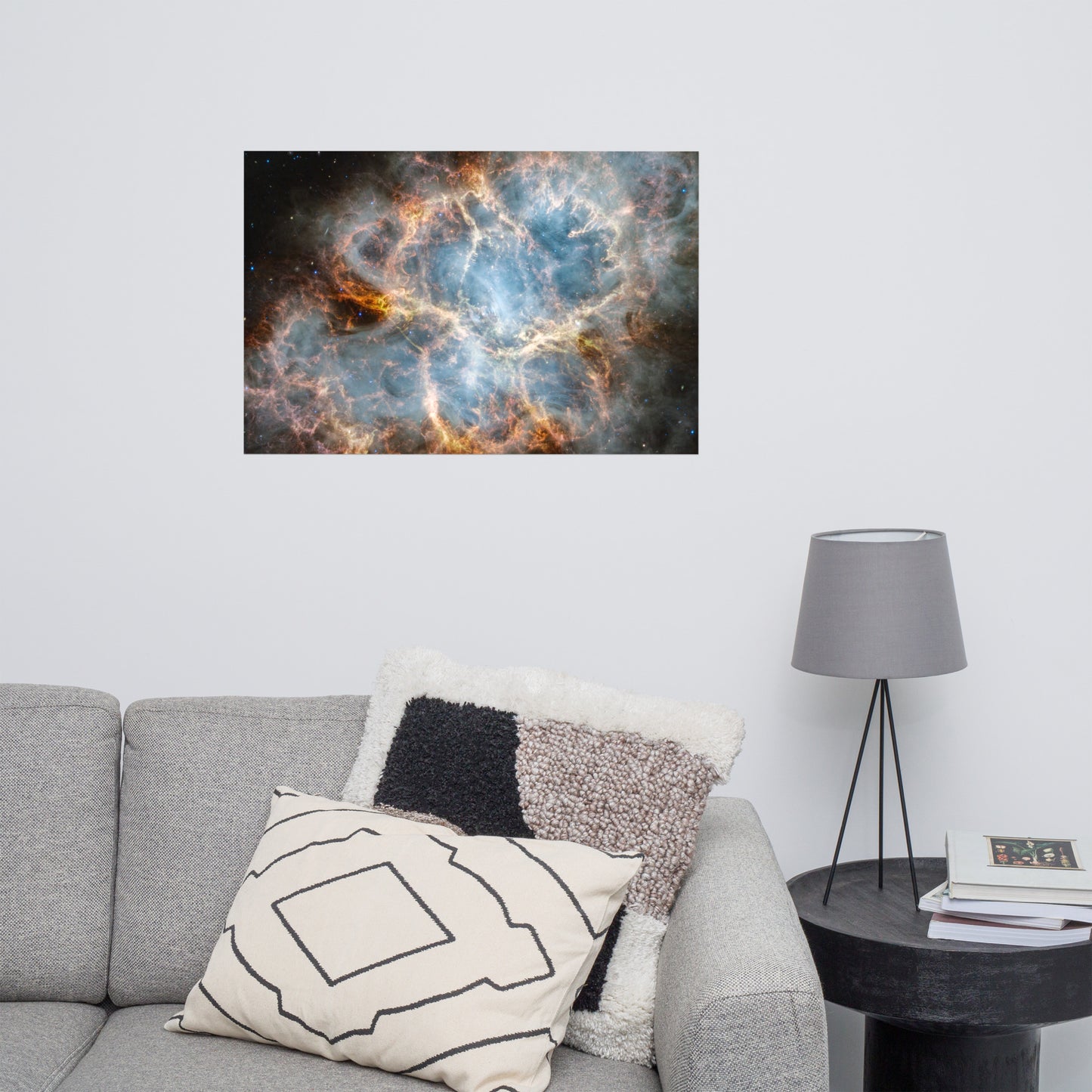 Crab Nebula from JWST Matte Poster Print in Galactic Sizes