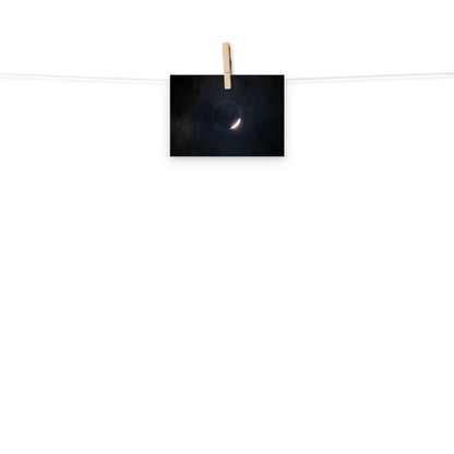 2024 Solar Eclipse Poster - Illuminate Your Space with Diamond Ring Beauty 🌞