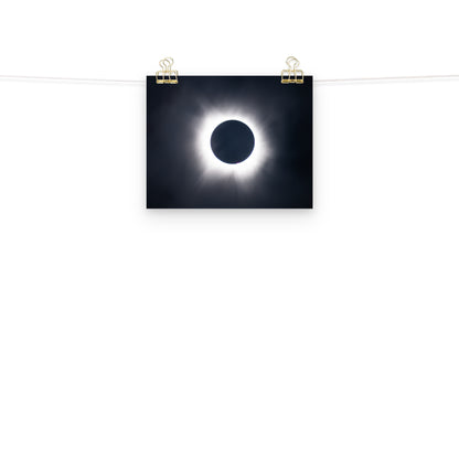 Eclipse Splendor: 2024 Solar Eclipse Totality Poster - Embrace the Celestial Phenomenon 🌞🌑