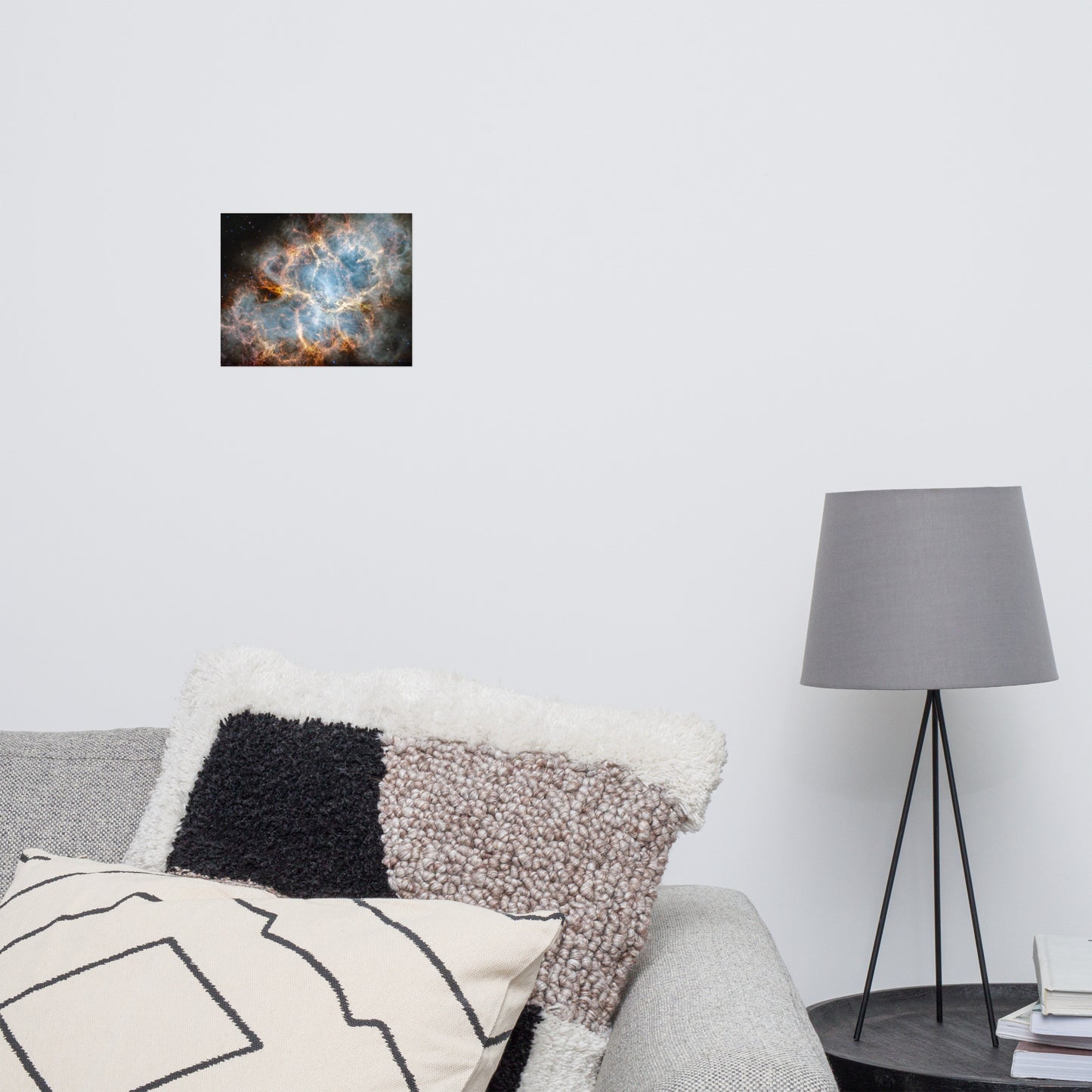 Crab Nebula from JWST Matte Poster Print in Galactic Sizes