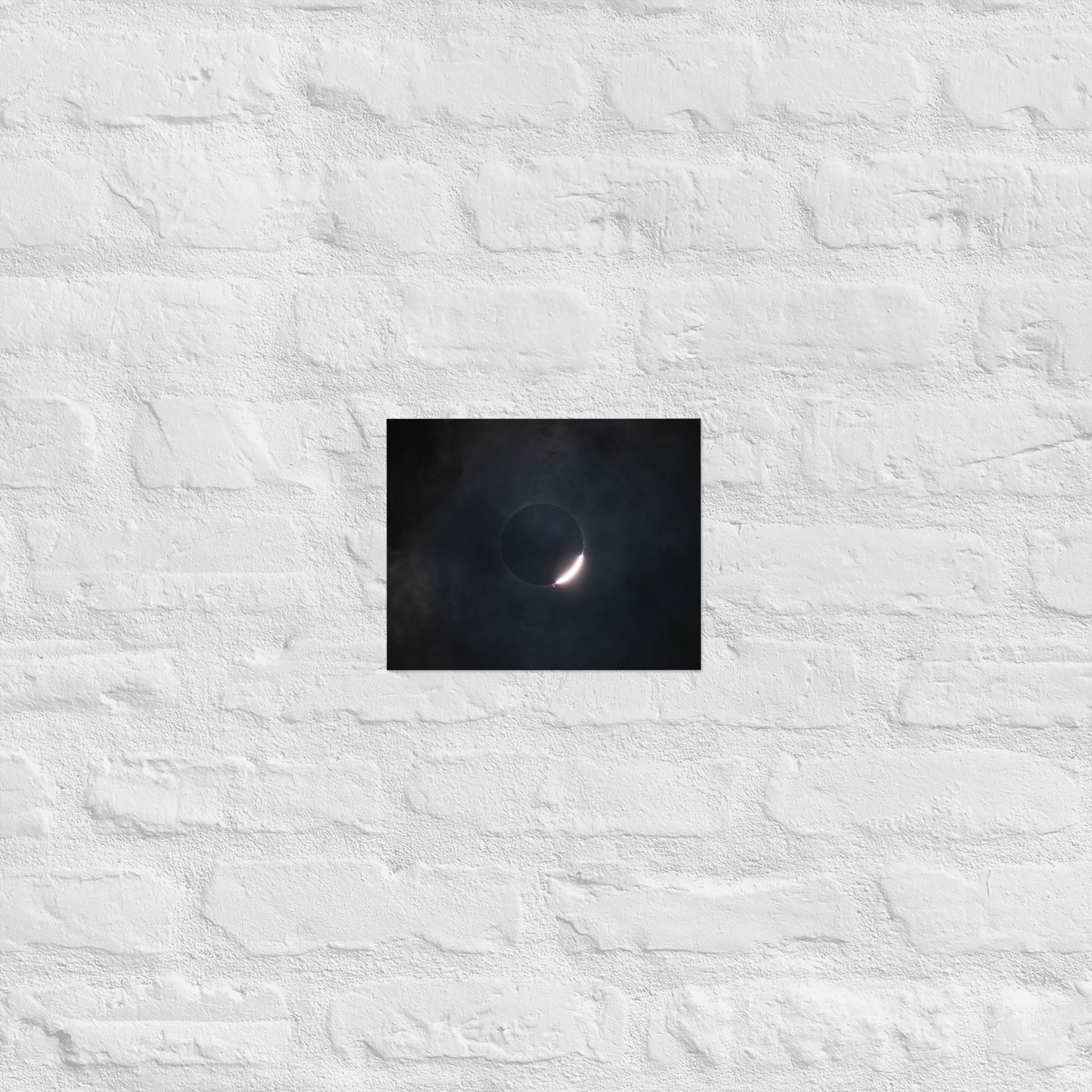 2024 Solar Eclipse Poster - Illuminate Your Space with Diamond Ring Beauty 🌞