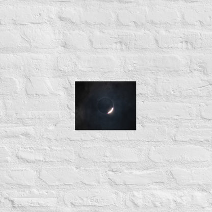 2024 Solar Eclipse Poster - Illuminate Your Space with Diamond Ring Beauty 🌞