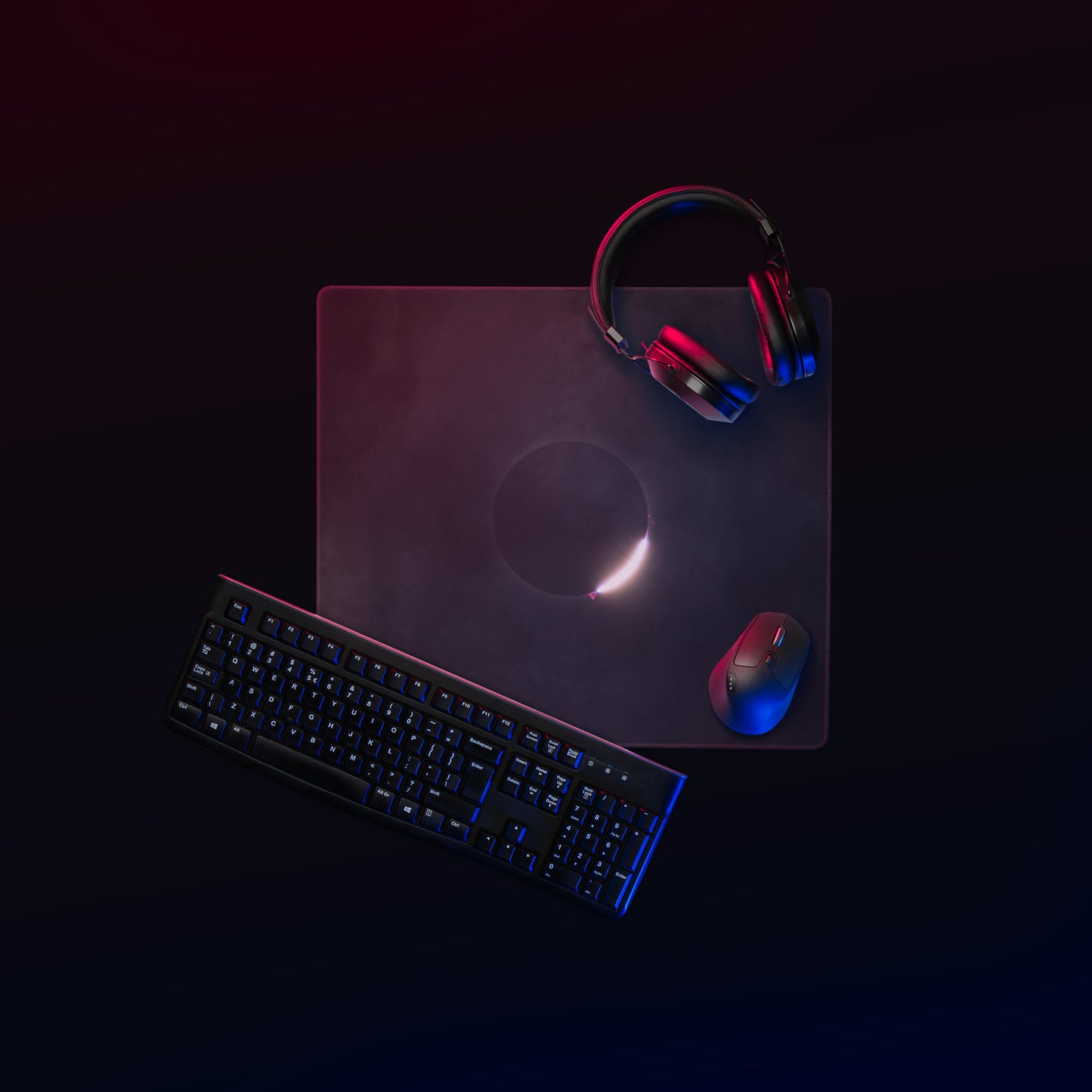2024 Solar Eclipse Gaming Mouse Pad - Level Up Your Gaming Experience to Diamond! 🌞
