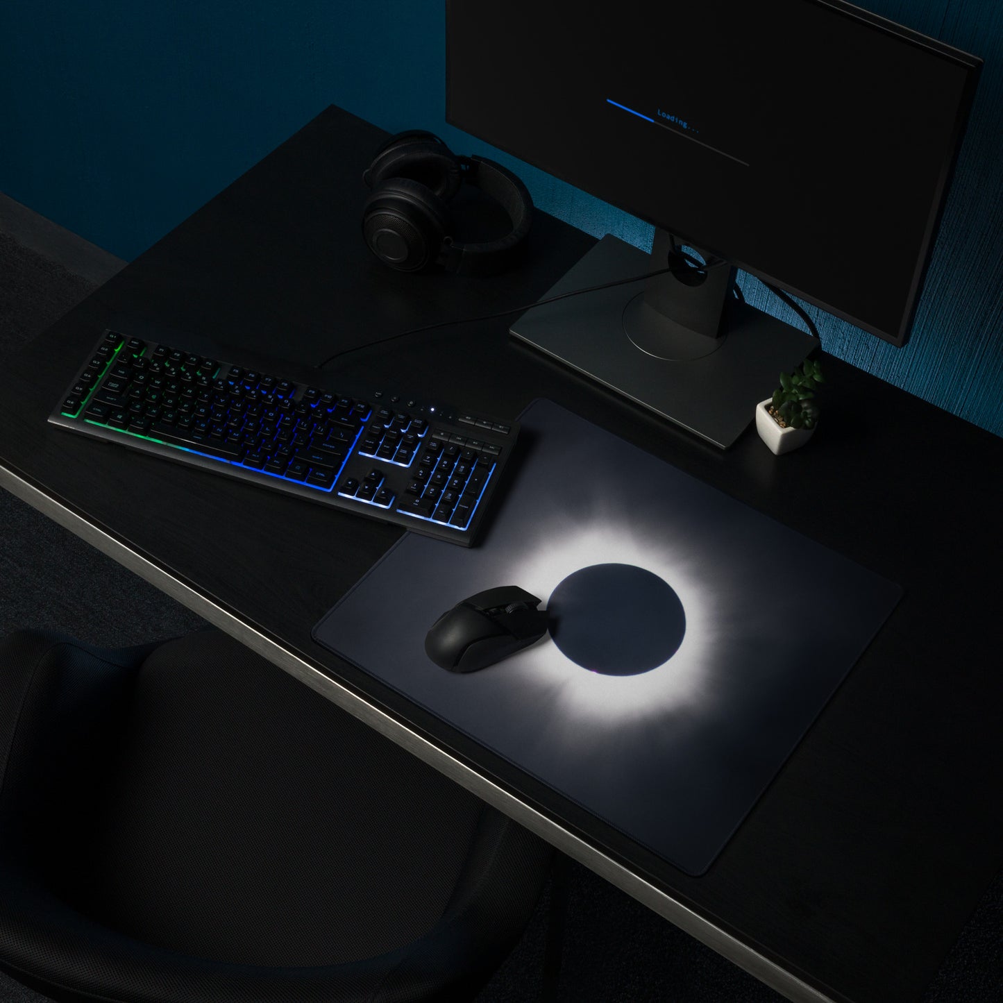 2024 Solar Eclipse Totality Gaming Mouse Pad - Navigate Cosmic Realms 🌞🌑