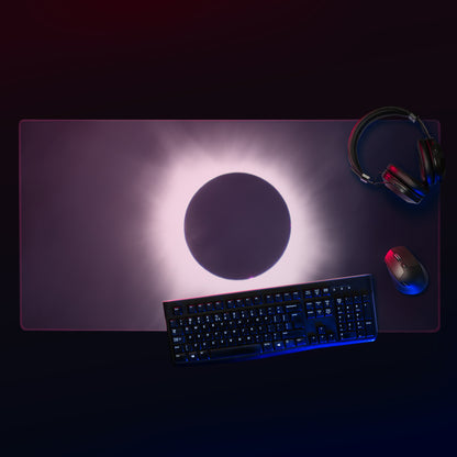 2024 Solar Eclipse Totality Gaming Mouse Pad - Navigate Cosmic Realms 🌞🌑