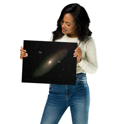 Andromeda Galaxy: Astrophotography Art Printed on Metal