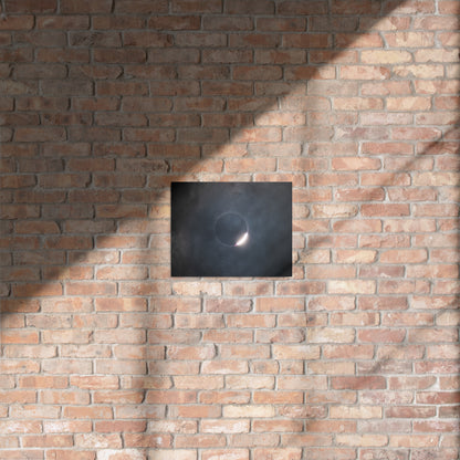 2024 Solar Eclipse Metal Print - Illuminate Your Space with Diamond Ring Radiance 🌞