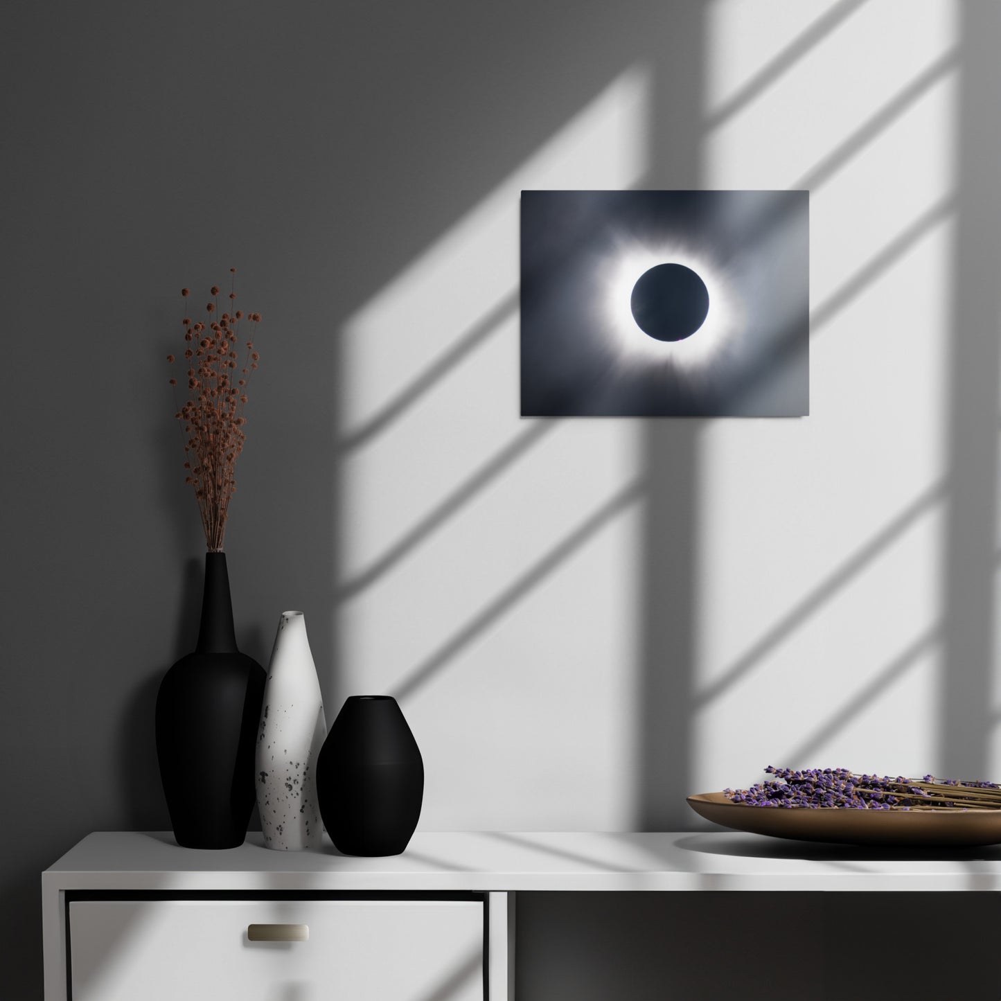 Metal Print of 2024 Solar Eclipse Totality - Capture the Majesty of Totality  🌞🌑