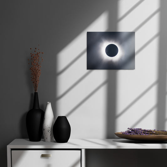Metal Print of 2024 Solar Eclipse Totality - Capture the Majesty of Totality  🌞🌑