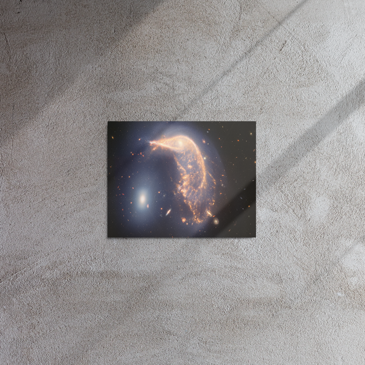 Galactic Embrace: Penguin and Egg Galaxies Metal Print by JWST