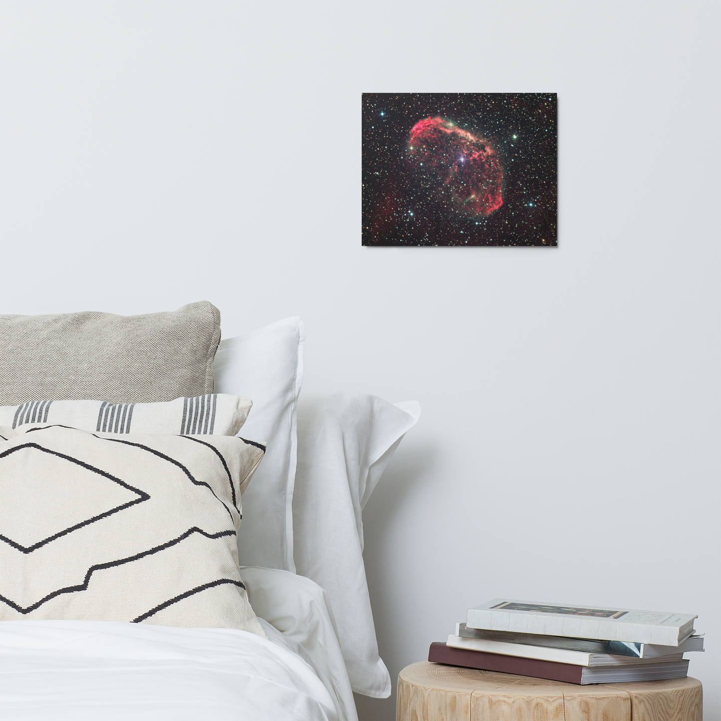 Crescent Surfing the Solar Wind, a Deep Space Astrophotography Metal Print