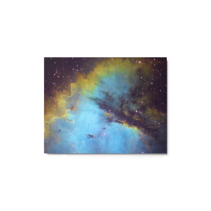 Pacman Nebula Gobbling Up Space Pellets – Astrophotography Wall Art Printed on Metal