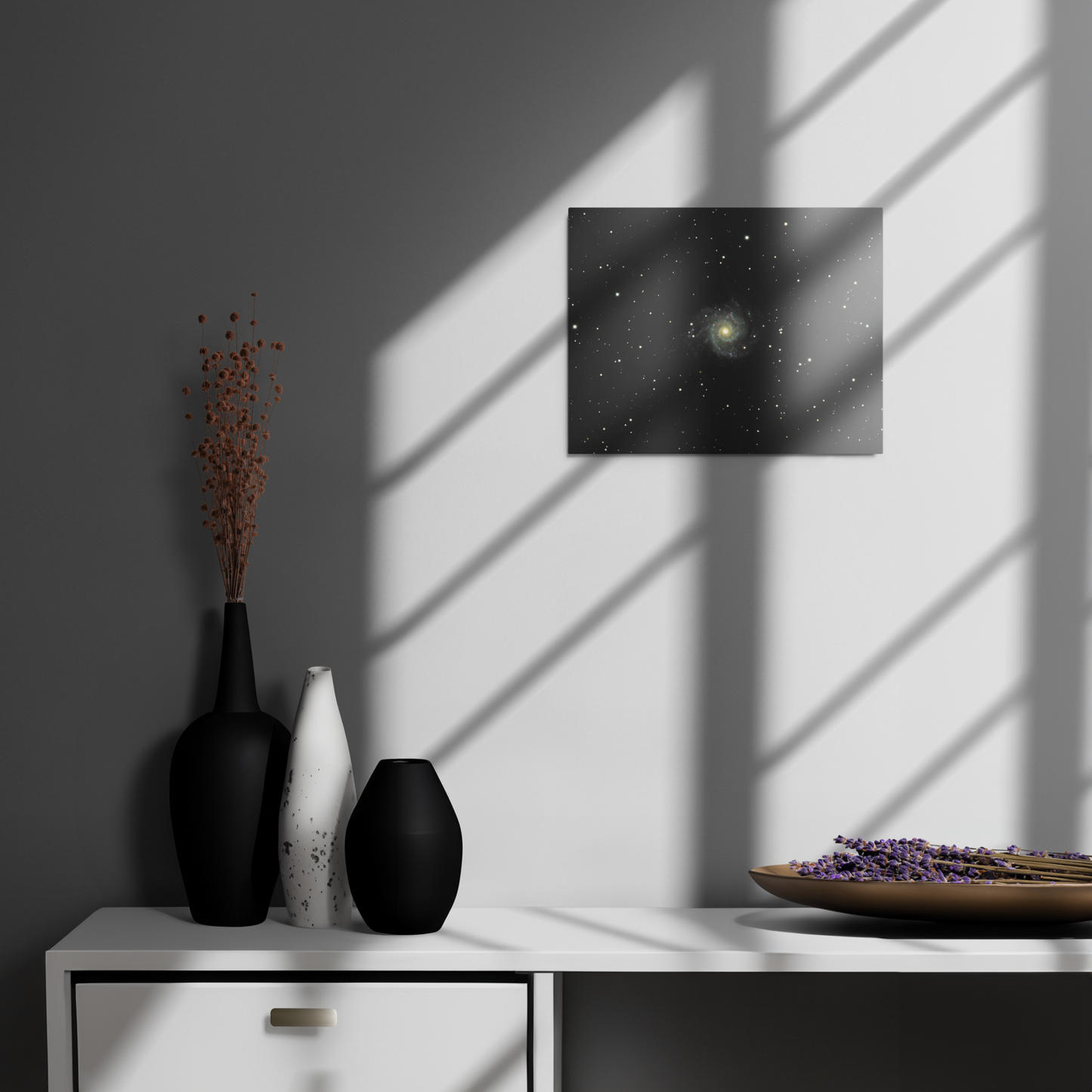 Phantom Galaxy: Casper’s Friendly Spiral - Metal Space Art