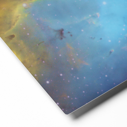 Pacman Nebula Gobbling Up Space Pellets – Astrophotography Wall Art Printed on Metal