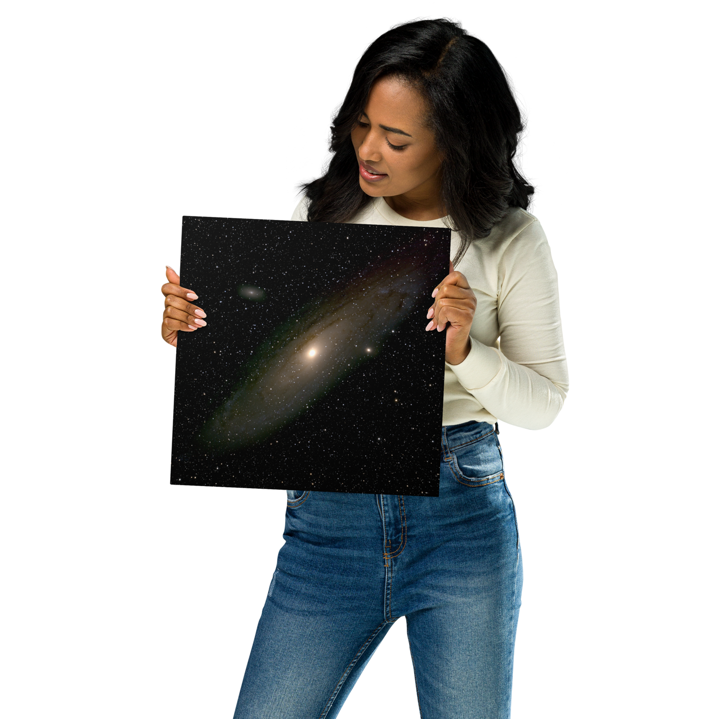 Andromeda Galaxy: Astrophotography Art Printed on Metal