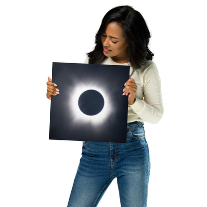 Metal Print of 2024 Solar Eclipse Totality - Capture the Majesty of Totality  🌞🌑