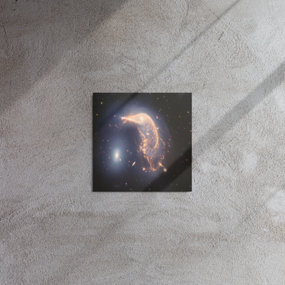 Galactic Embrace: Penguin and Egg Galaxies Metal Print by JWST