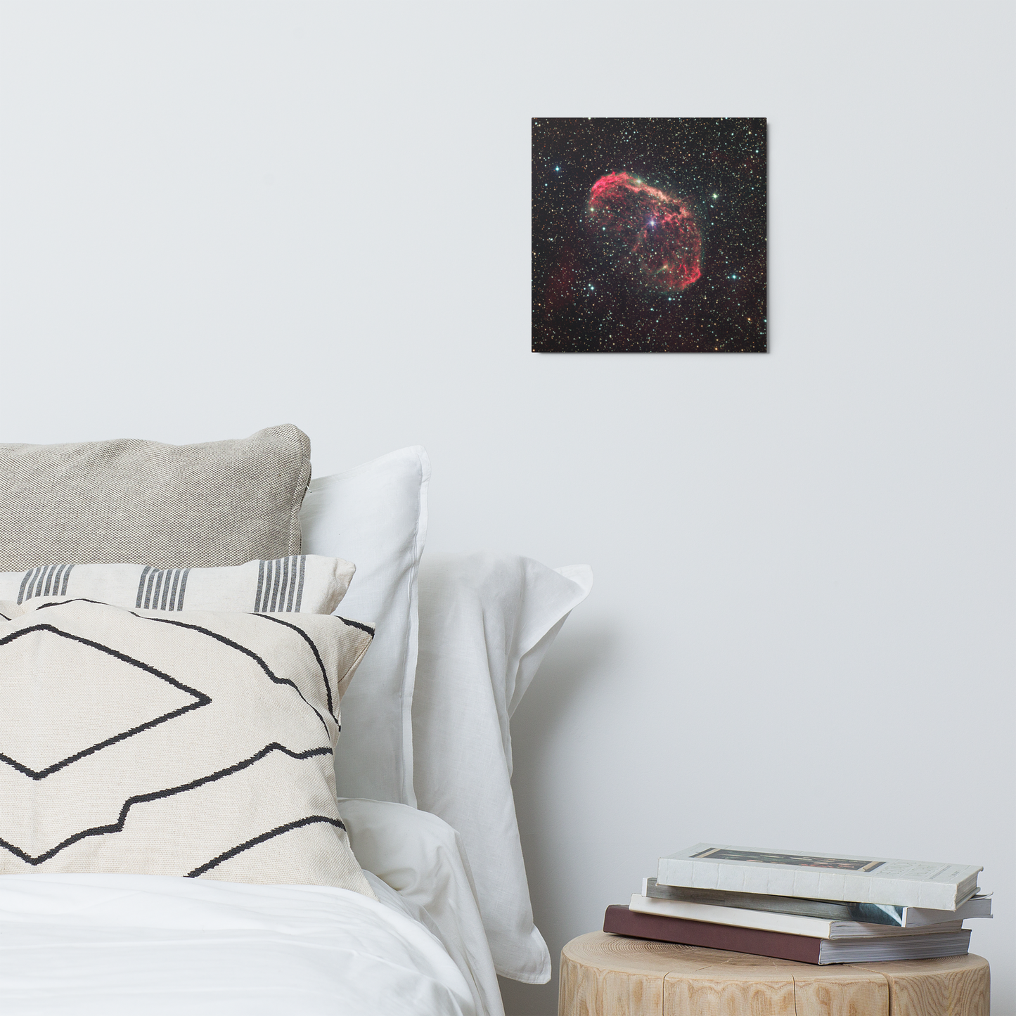 Crescent Surfing the Solar Wind, a Deep Space Astrophotography Metal Print