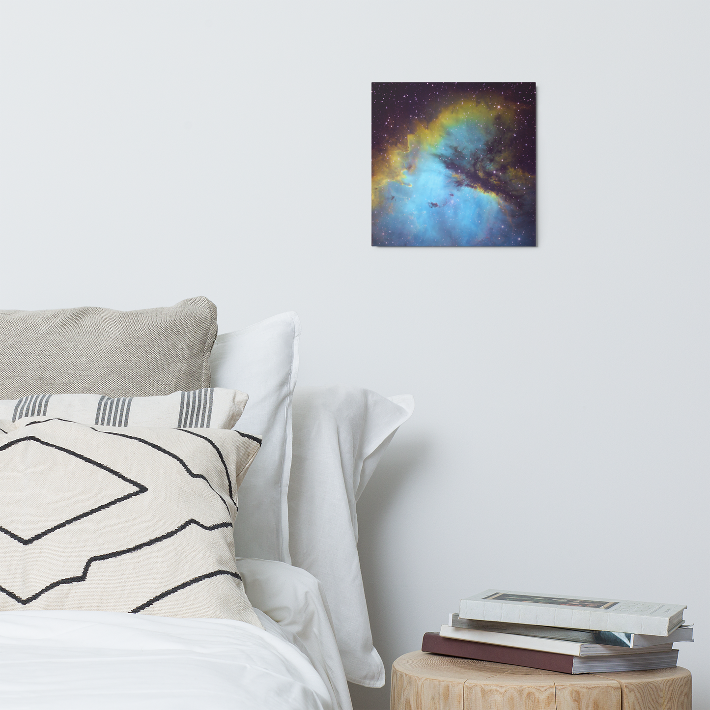 Pacman Nebula Gobbling Up Space Pellets – Astrophotography Wall Art Printed on Metal