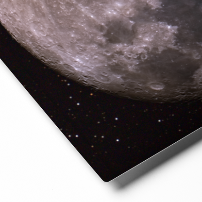 Luminous Lunar Beauty: Super Blue Moon Metal Print 12"x12"