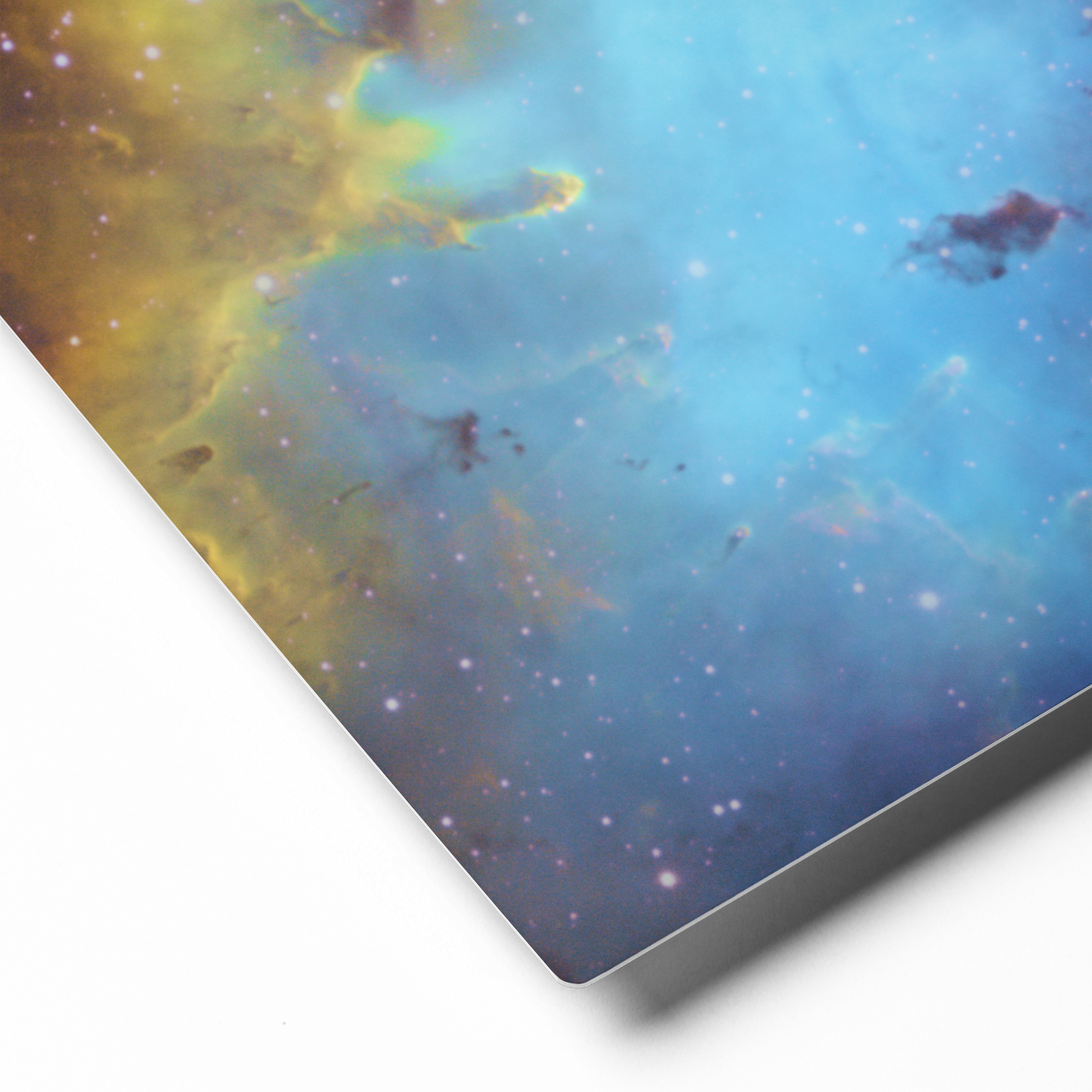 Pacman Nebula Gobbling Up Space Pellets – Astrophotography Wall Art Printed on Metal