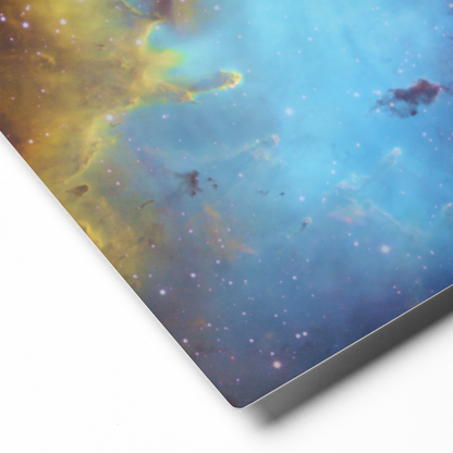 Pacman Nebula Gobbling Up Space Pellets – Astrophotography Wall Art Printed on Metal
