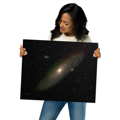Andromeda Galaxy: Astrophotography Art Printed on Metal