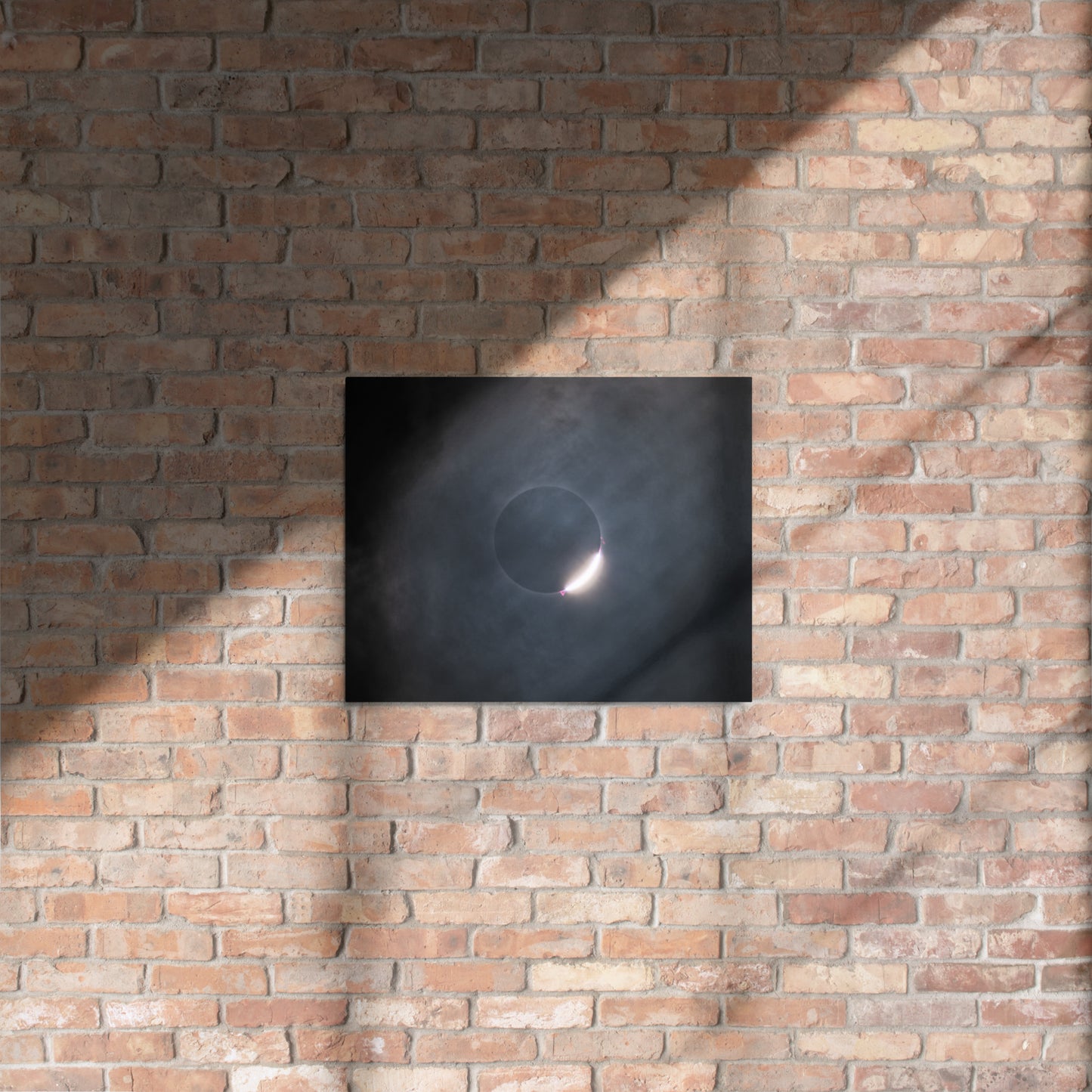 2024 Solar Eclipse Metal Print - Illuminate Your Space with Diamond Ring Radiance 🌞