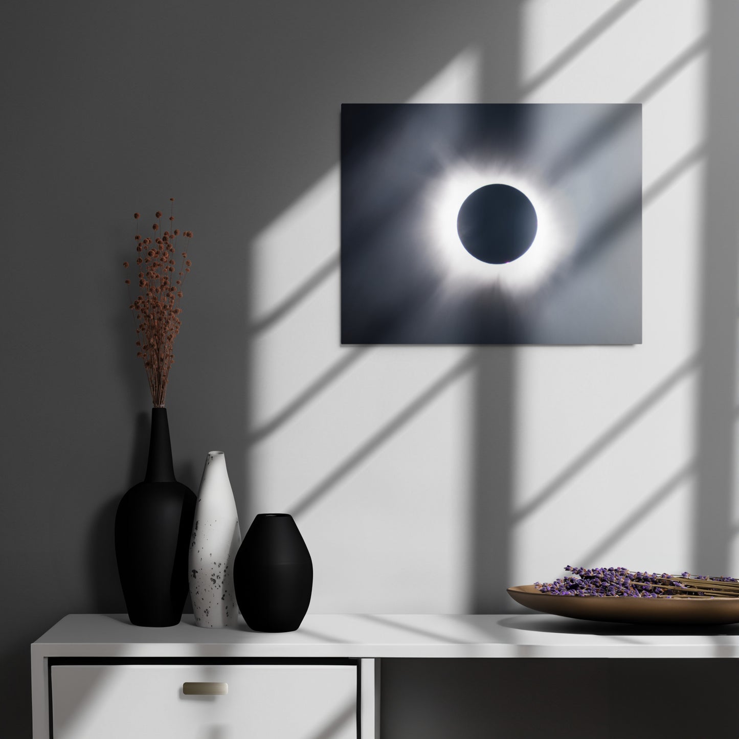 Metal Print of 2024 Solar Eclipse Totality - Capture the Majesty of Totality  🌞🌑