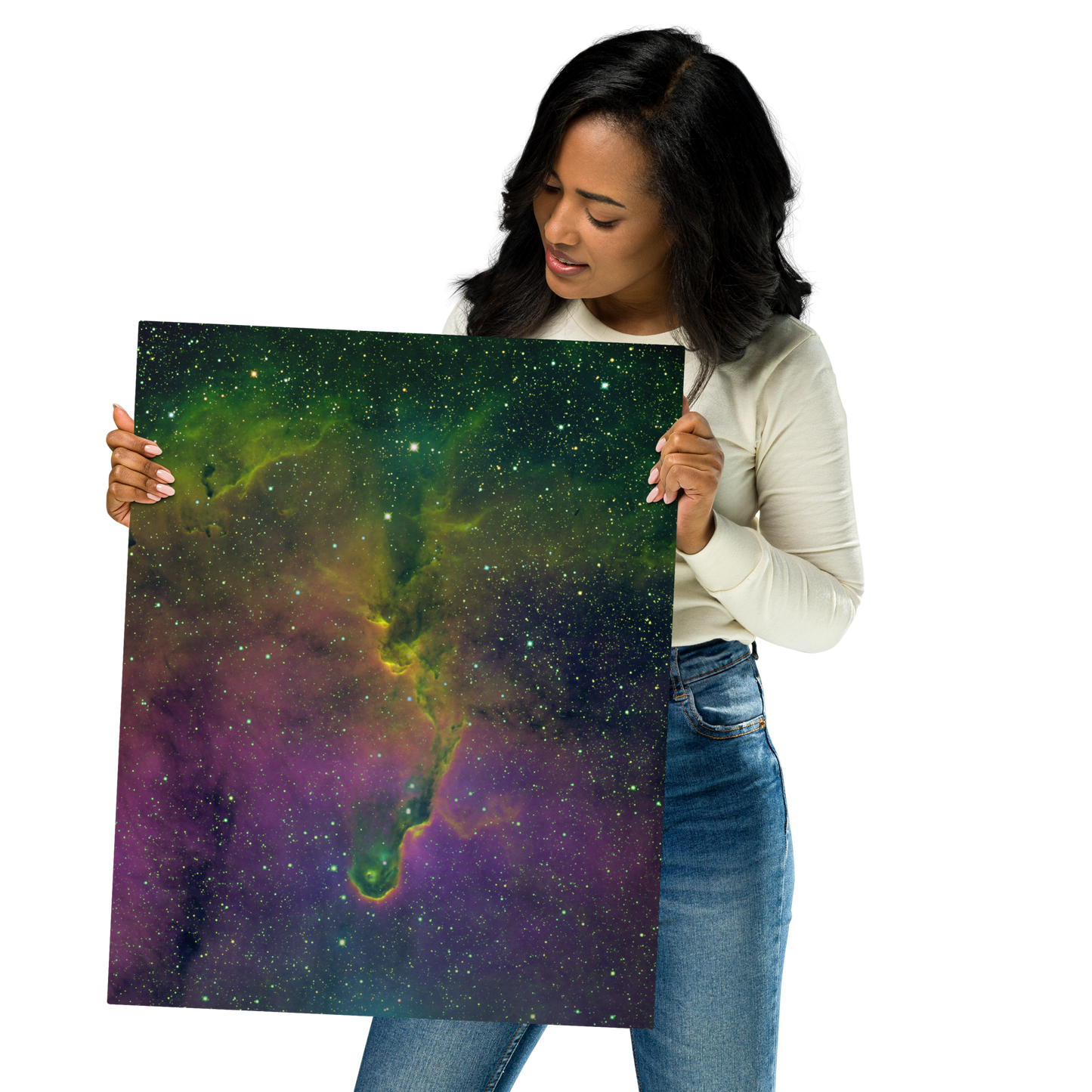 Interstellar Raindrop in Space Soup - Elephant Trunk Nebula Metal Print