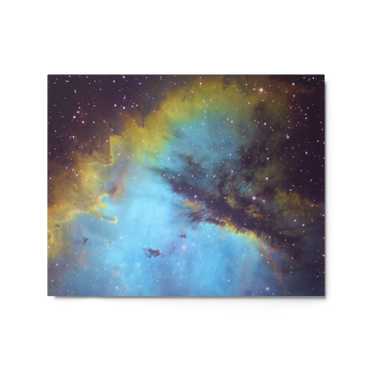 Pacman Nebula Gobbling Up Space Pellets – Astrophotography Wall Art Printed on Metal