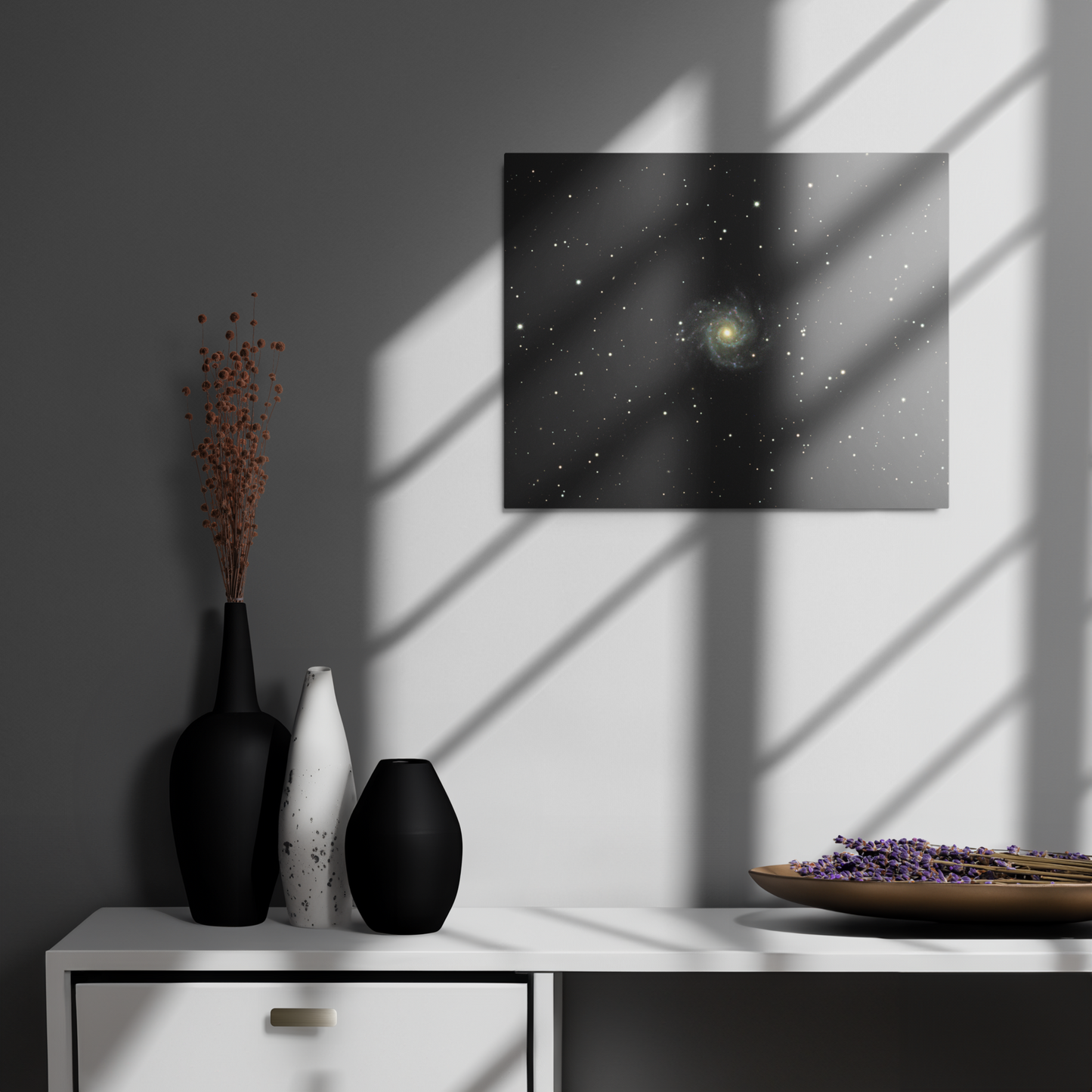 Phantom Galaxy: Casper’s Friendly Spiral - Metal Space Art