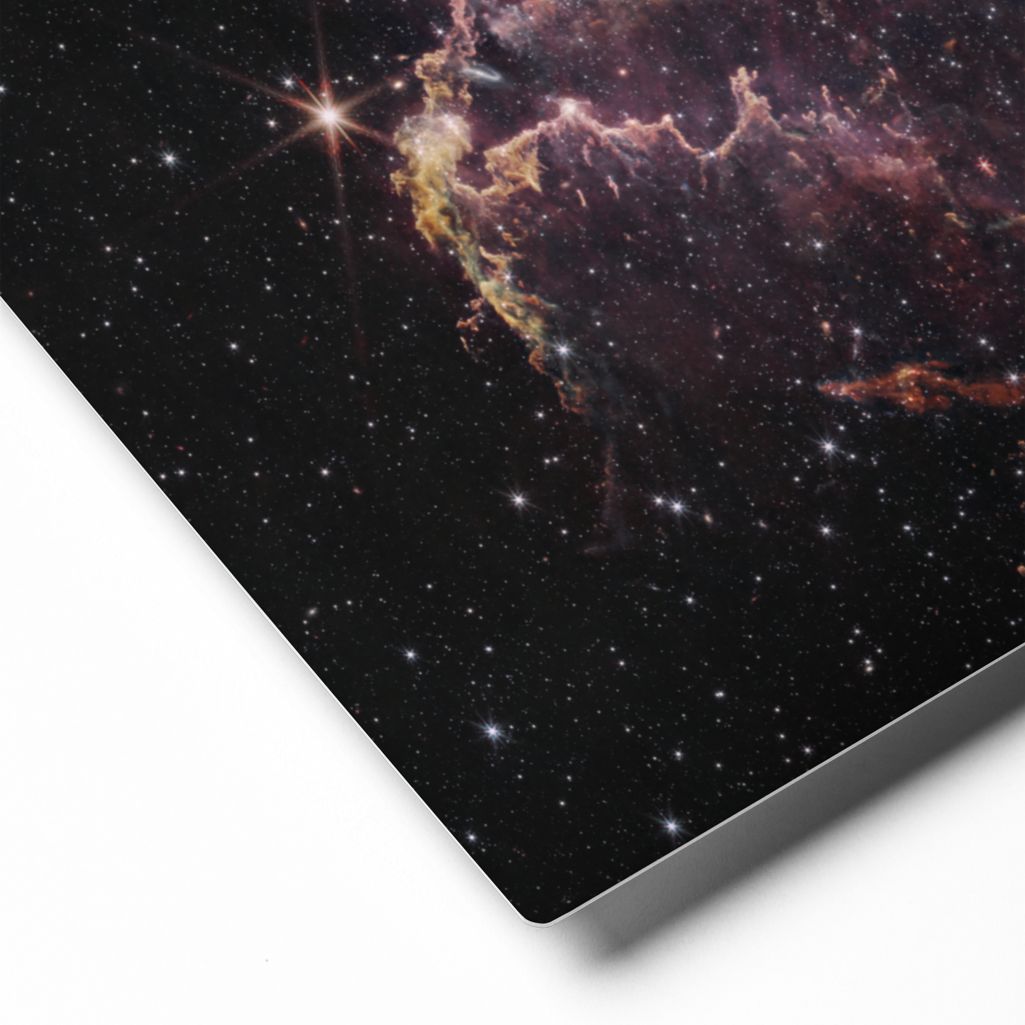 Small Magellanic Cloud: A Star Cluster Revealed by JWST Printed on Metal