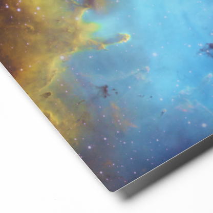 Pacman Nebula Gobbling Up Space Pellets – Astrophotography Wall Art Printed on Metal