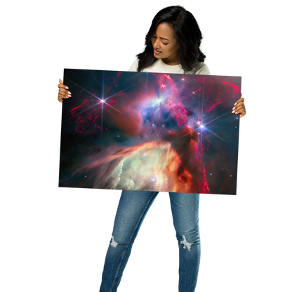 Rho Ophiuchi Nebula Metal Print: Webb Telescope Wonder