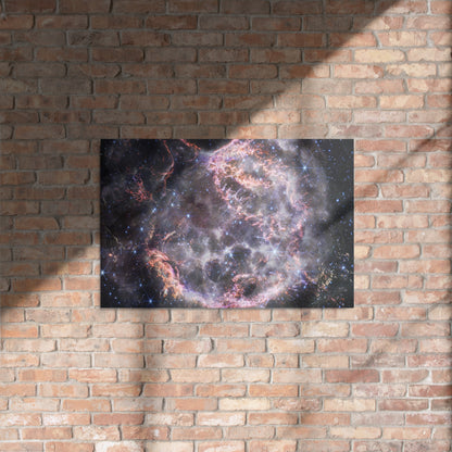 Cassiopeia A: Cosmic Explosion Captured by JWST printed on Metal