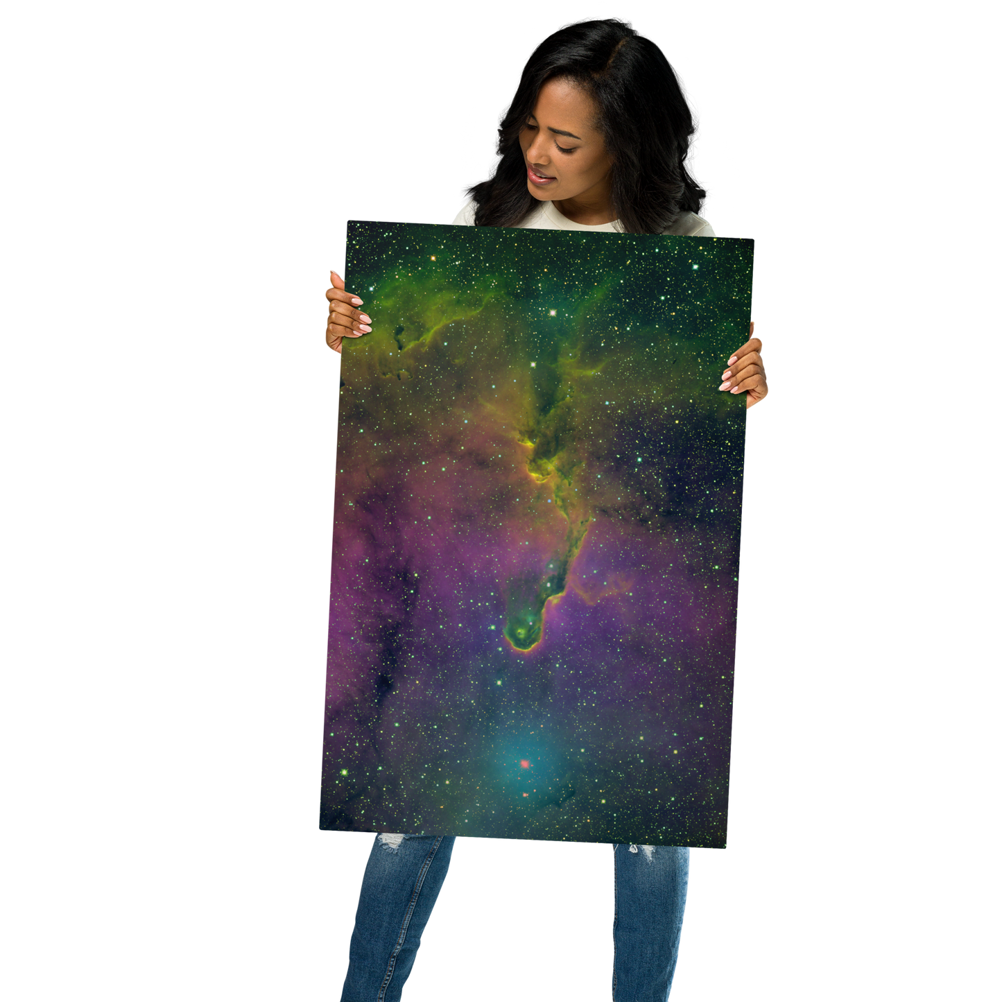Interstellar Raindrop in Space Soup - Elephant Trunk Nebula Metal Print