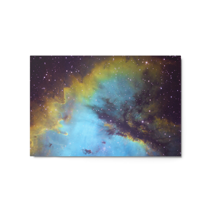 Pacman Nebula Gobbling Up Space Pellets – Astrophotography Wall Art Printed on Metal