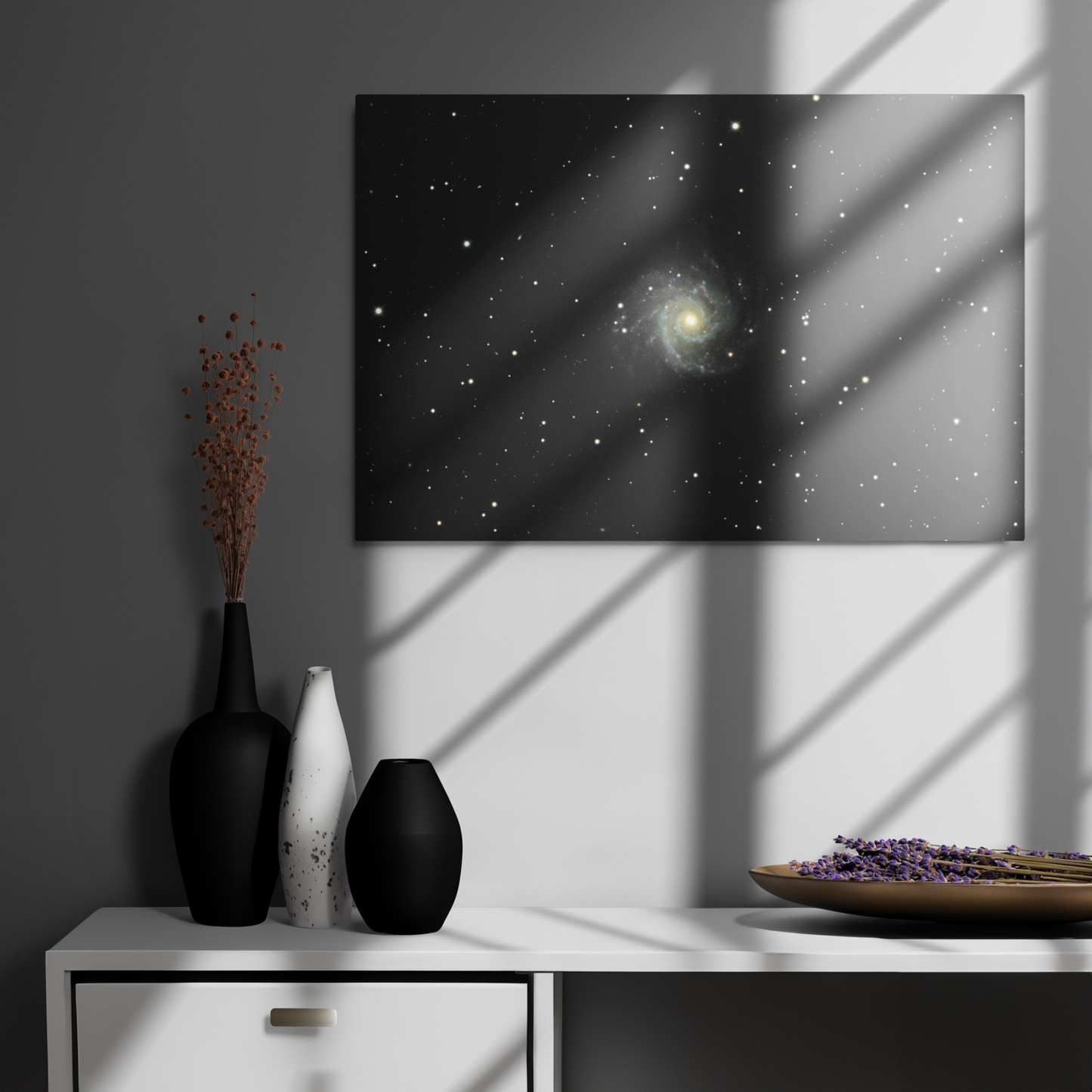 Phantom Galaxy: Casper’s Friendly Spiral - Metal Space Art