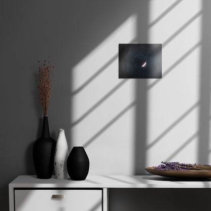 2024 Solar Eclipse Metal Print - Illuminate Your Space with Diamond Ring Radiance 🌞