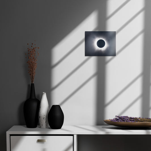 Metal Print of 2024 Solar Eclipse Totality - Capture the Majesty of Totality  🌞🌑