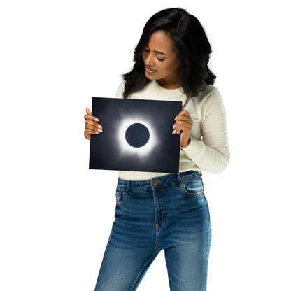 Metal Print of 2024 Solar Eclipse Totality - Capture the Majesty of Totality  🌞🌑