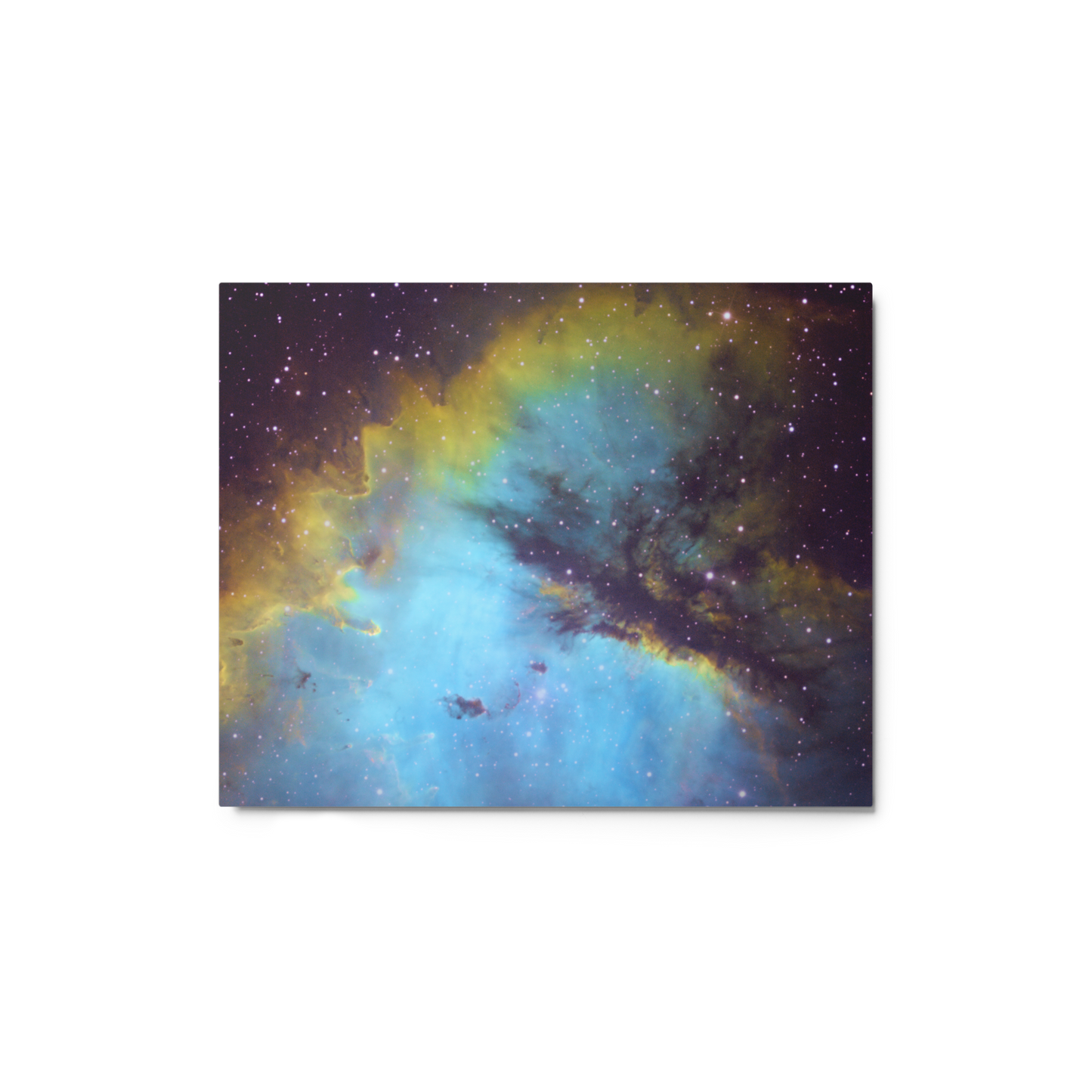 Pacman Nebula Gobbling Up Space Pellets – Astrophotography Wall Art Printed on Metal