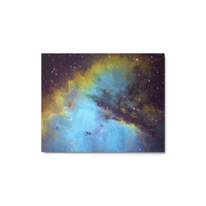 Pacman Nebula Gobbling Up Space Pellets – Astrophotography Wall Art Printed on Metal