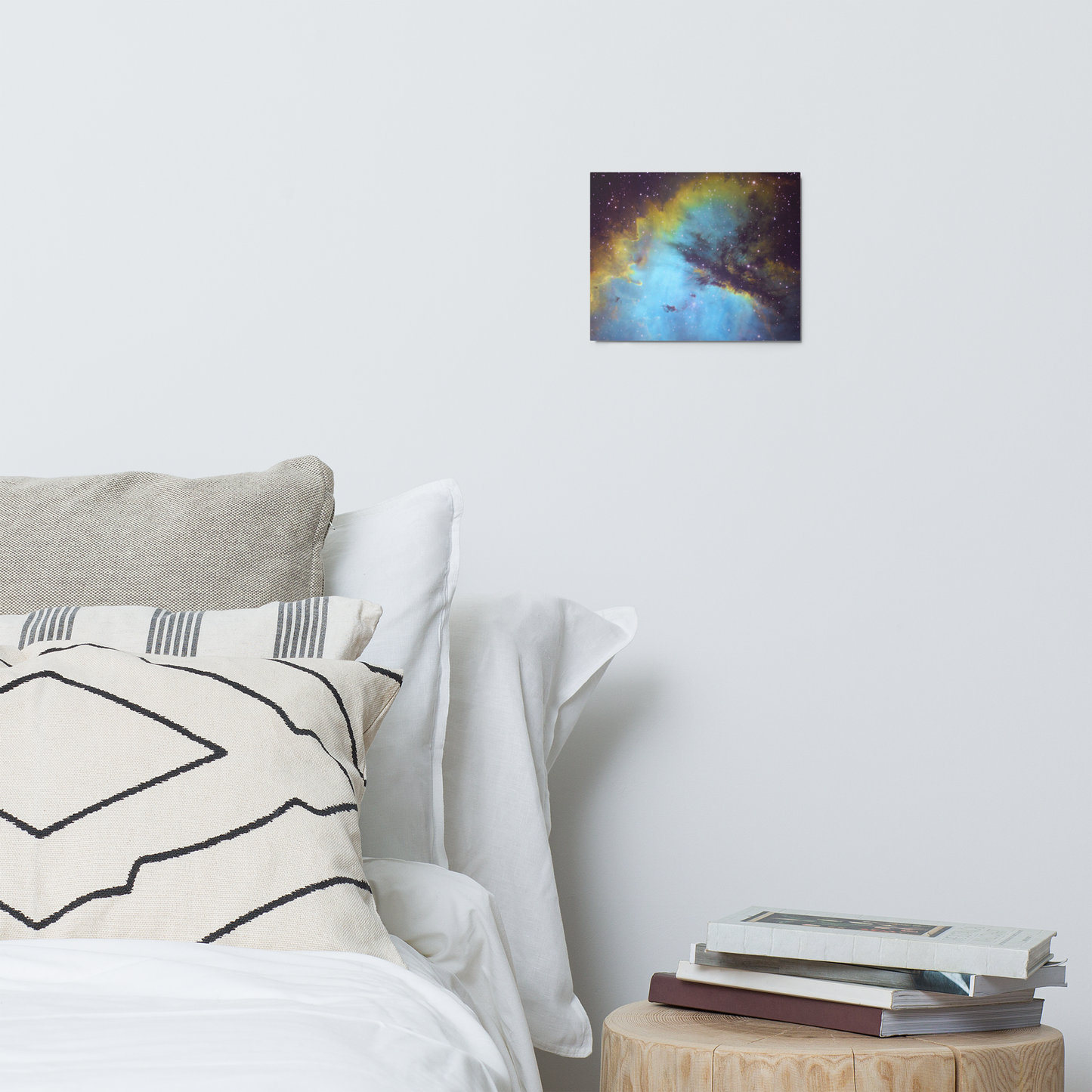 Pacman Nebula Gobbling Up Space Pellets – Astrophotography Wall Art Printed on Metal