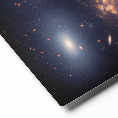 Galactic Embrace: Penguin and Egg Galaxies Metal Print by JWST