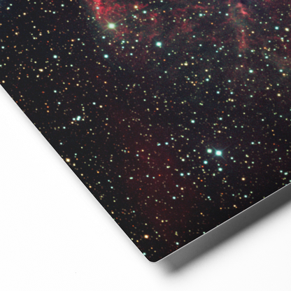 Crescent Surfing the Solar Wind, a Deep Space Astrophotography Metal Print